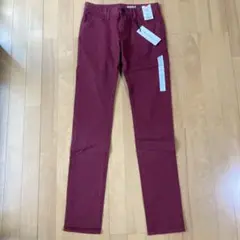 【新品】UNIQLO ユニクロ　ストレッチスキニーフィットテーパードデニム　赤