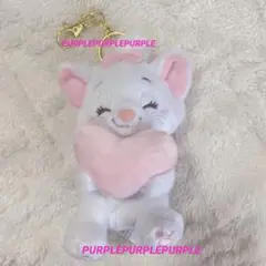 DisneyStore 猫の日 にこにこはーちょ マリー ぬいぐるみキーチェーン