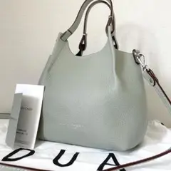 【未使用級】ジャンニキャリーニ　デュアXS 2way ショルダー　ペールグリーン