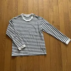 maillot ネイビー&オフホワイト ボーダーロンT 長袖カットソー