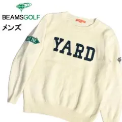 ビームスゴルフ ウール ニットセーター YARD ホワイト M