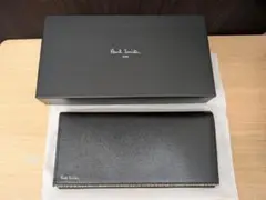 Paul Smith ポールスミス ストライプポイント 長財布 ブラック 未使用