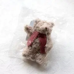 【新品未開封】ジェラートピケ　赤いマフラー　クマ