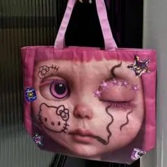 PINK エコバッグ ピンク ショルダーバッグ Y2K 平成ギャル