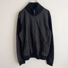 【極美品/50】PRADA ドライバーズニット　ナイロン切り替え　ドッキング　黒