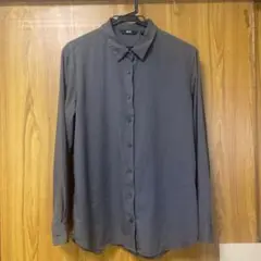 UNIQLO レーヨンブラウス　L OLIVE