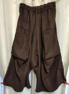 ビッグポケット サルエルパンツ (ウエスト総ゴムM〜L)
