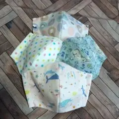 ハンドメイドキッズマスク（中size）