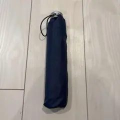 ネイビー 折りたたみ傘 ストライプデザイン