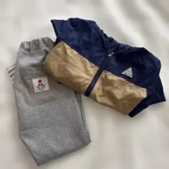 男の子 120cm シャカシャカ上着 収納袋付き＆ズボン 上下セット