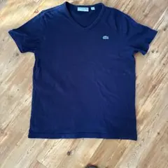 LACOSTE ネイビー スリムフィット Tシャツ