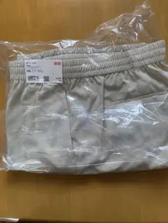未着用　ユニクロワイドストレートパンツXXL ナチュラル