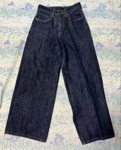 ユニクロ　ワイドパンツ　ジーンズ　ユニクロジーンズ　23 S