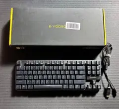 e元素 ゲーミングキーボード 有線 87キー 英語配列 USB キーボード