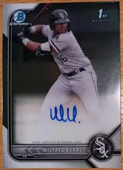 WILFRED VERAS TOPPS BOWMAN AUTO CHROME