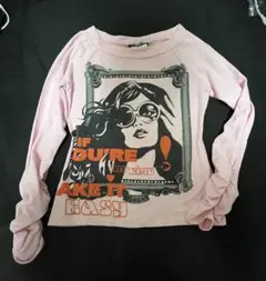 MORGAN DE TOI グラフィックプリント長袖Tシャツ ピンク