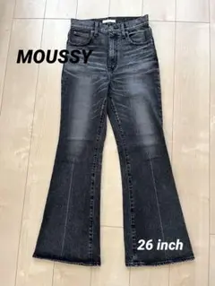 MOUSSY BLACK FLARE デニム