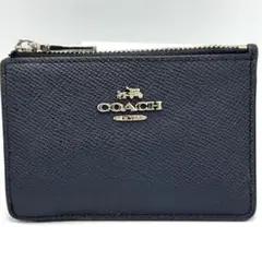 美品　COACH ブラック レザー カードケース