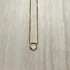 ゴールド色ネックレス 円形