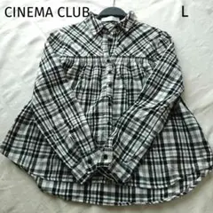 ブラウス 長袖 シャツ チェック CINEMA CLUB L