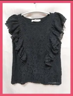 ★最終価格★美品★匿名発送★MOUSSY レース ノースリーブ カットソー 黒