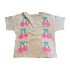 新品未使用 チェリー柄 半袖Tシャツ キッズ 104ZARA ガールズ 夏服
