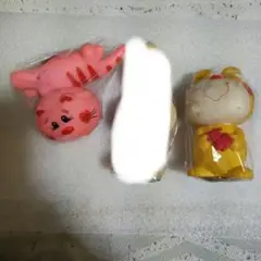 良い子の友達動物ソフビ！クマ猫水森亜土レトロ現状品