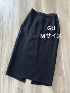 GU タイトスカート　スリット入りブラック　M