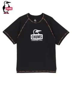 チャムス スプラッシュ ブービーフェイス Tシャツ／黒CH01-2542／XXL