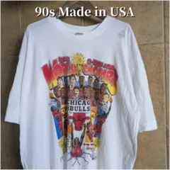 90s USA製　シカゴブルズ　3連覇　Tシャツ シングルステッチ　XL