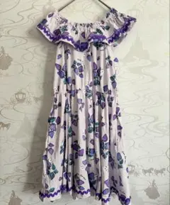 【新品タグ付】ANNA SUI mini ノースリーブワンピース 140cm