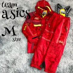 M499【チームアシックス】スキーウェア、スノボー/セットアップ・上下 (M)