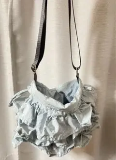 nikoand...ライトブルー フリルバッグ