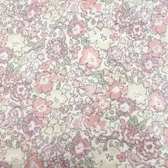 リバティ タナローン生地 ミシェルバード ティーカップピンク　生地幅×1m