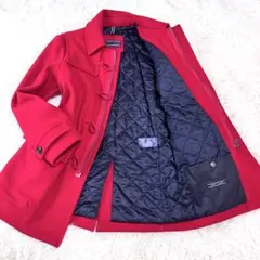 Tommy Hilfigerトミーヒルフィガー ダッフルコート ウール レッド