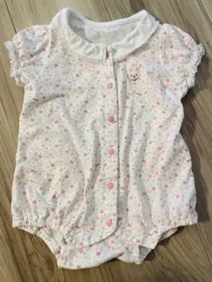**ミキハウス** 花柄ロンパース サイズ70