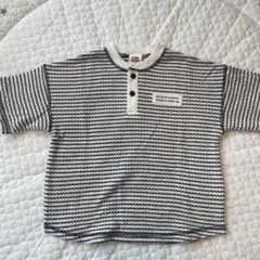 ◎新品未使用◎toosunday ワッフルボーダーTシャツ 110cm