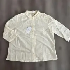 タイムセール‼︎新品タグ付き☆クロコダイル　和紙の服　七分袖シャツブラウス