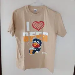 新品未使用　つば九郎テイシャツ　I love beer S