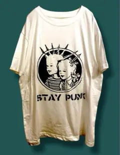 【期間限定値下げ】STAY PUNK パンクス　Tシャツ　XL ホワイト