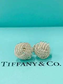 【TIFFANYu0026Co.】ツイストノット サマセット ピアス AG925