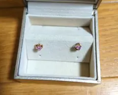 ポンテヴェキオ ピンクサファイア ピアス