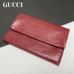 【美品】グッチ GUCCI クラッチバッグ セカンドバッグ 長財布 GG シマ