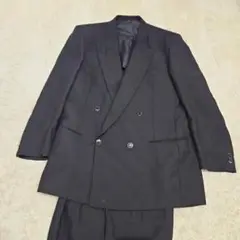 美品 ダーバン Festone 礼服 フォーマル ダブル セットアップ XL 黒