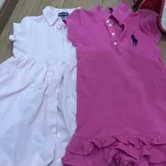 Ralph Lauren ピンク ワンピース セット　110
