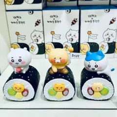 【日本未発売】カカオフレンズ　ちいかわ　ハチワレ　チュンシク　キンパ　３種コンプ 日本未発売】カカオフレンズ ちいかわ ハチワレ チュンシク