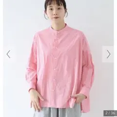 yuni コットンキャッチワッシャーワイドブラウス '25SS