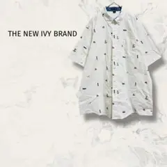 THE NEW IVY BRAND 半袖シャツ XL 大きいサイズ 総柄