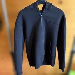 Champion 黒 フルジップ パーカー