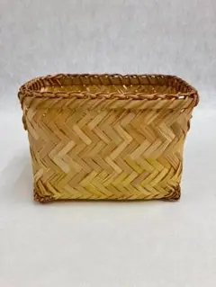 バスケット　かご　ナチュラル　イエロー